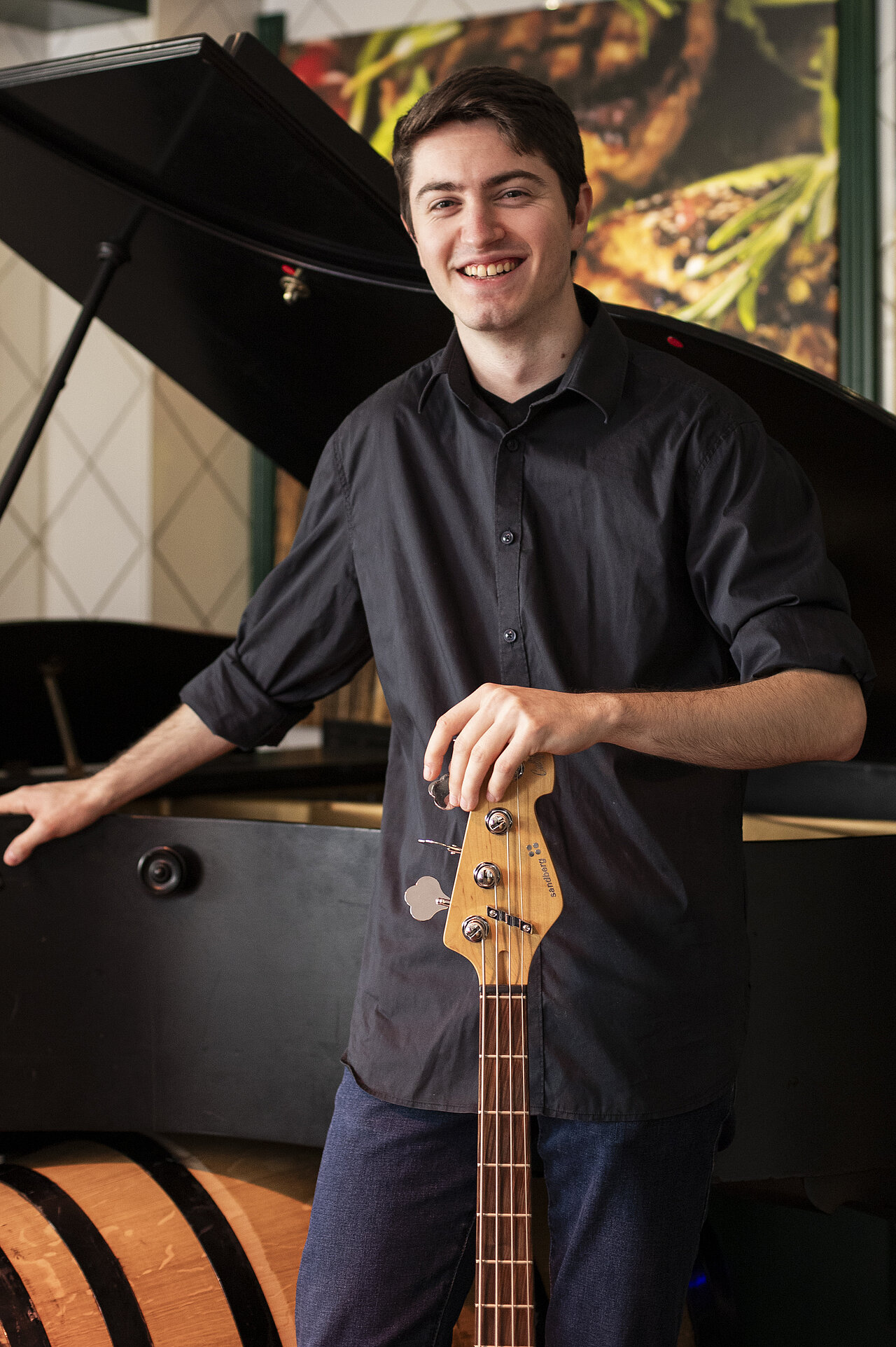 Groovy Louis on bass